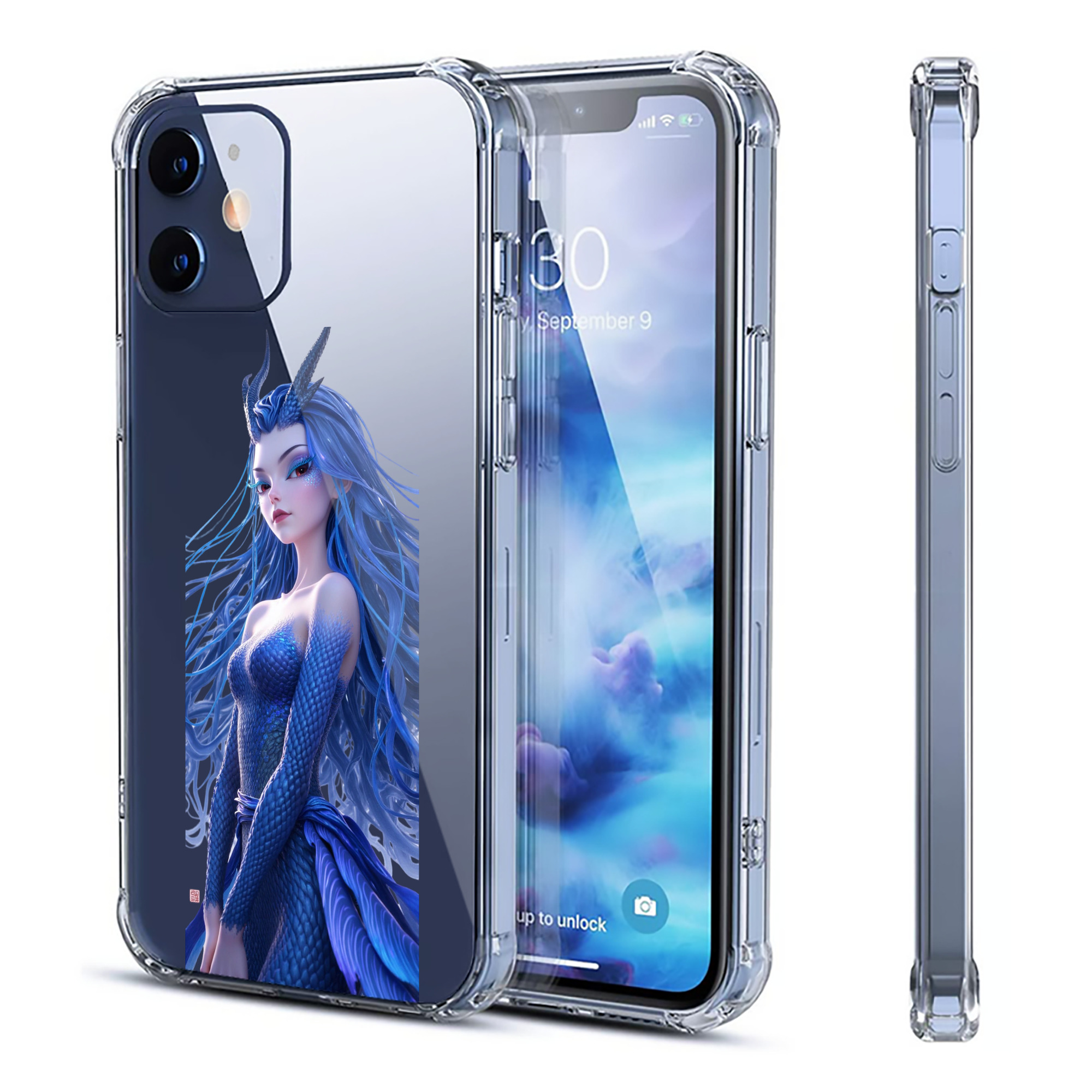 （画像用） Ne Zha 2 ナタ 魔童の大暴れ 【iPhone 12シリーズ対応】透明スマホケース（クリアソフトケース）